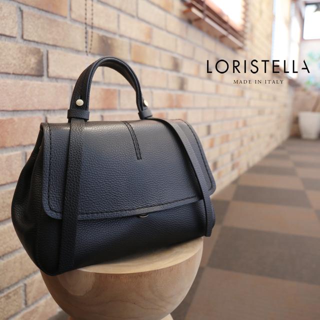 LORISTELLA レザーバッグ 2way レディース ブラック 黒