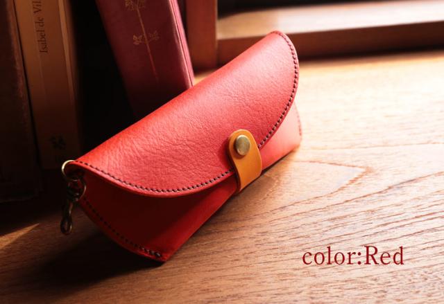 Jamale 栃木レザー 眼鏡ケース レディース シュリンクレザー 牛革 日本製