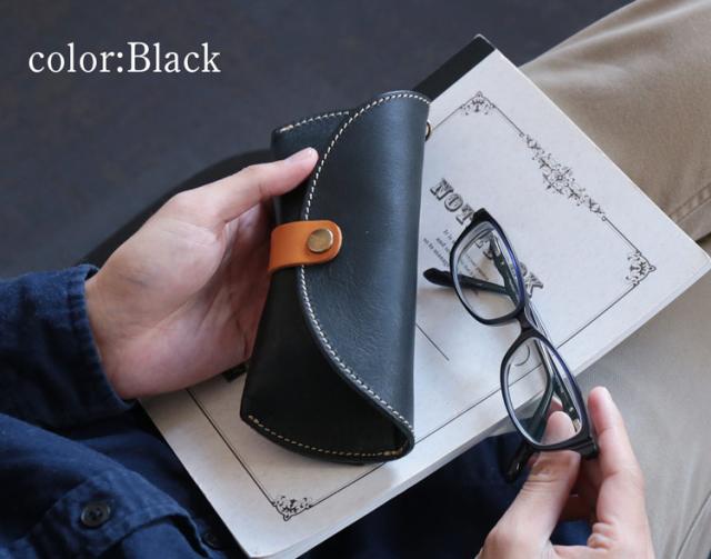 Jamale 栃木レザー 眼鏡ケース レディース シュリンクレザー 牛革 日本製