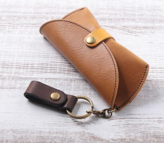 Jamale 栃木レザー 眼鏡ケース レディース シュリンクレザー 牛革 日本製