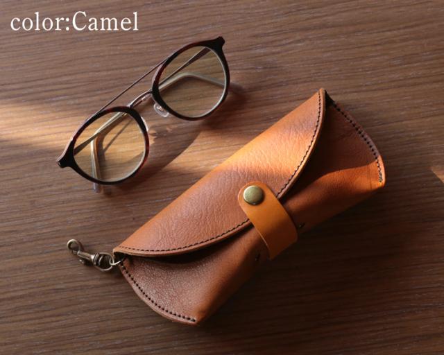 Jamale 栃木レザー 眼鏡ケース レディース シュリンクレザー 牛革 日本製