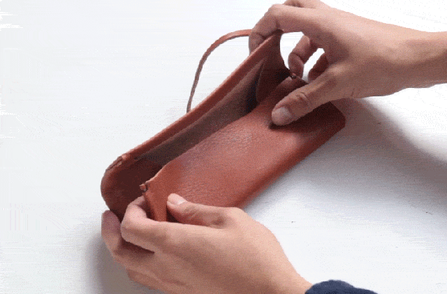 Jamale 栃木レザー ロールタイプ ペンケース レディース メンズ 日本製 高級 牛革 イタリアレザー シュリンクレザー