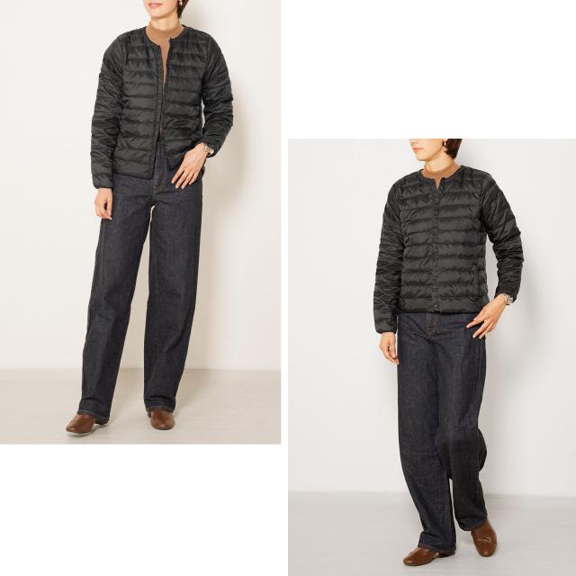 シンプルなダウンジャケット