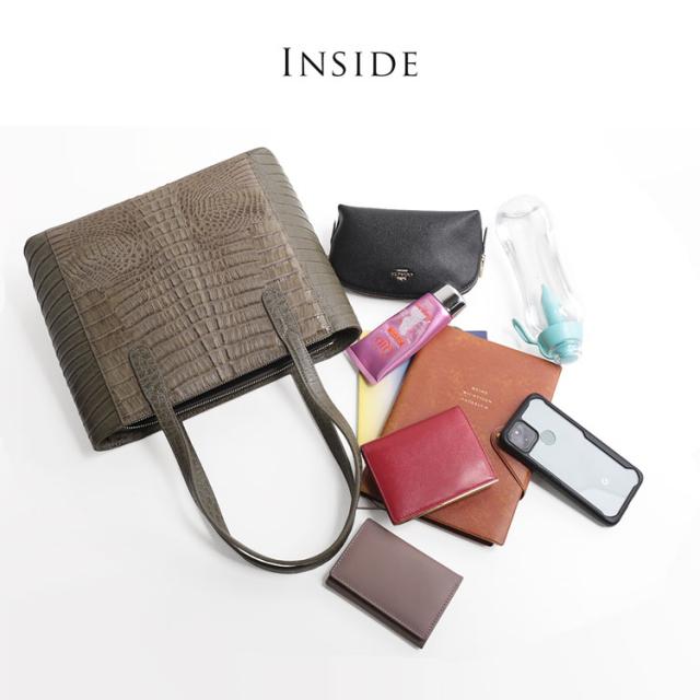 カイマン 牛革 トートバッグ レディース