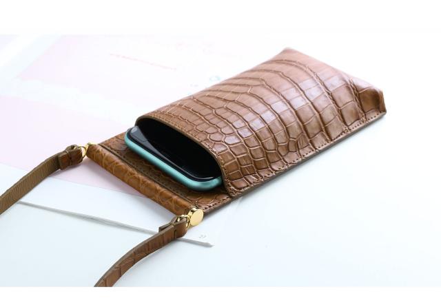 スマホポシェット スマホポーチ クロコダイル