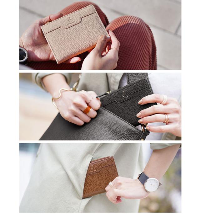 本革 薄い コンパクト財布