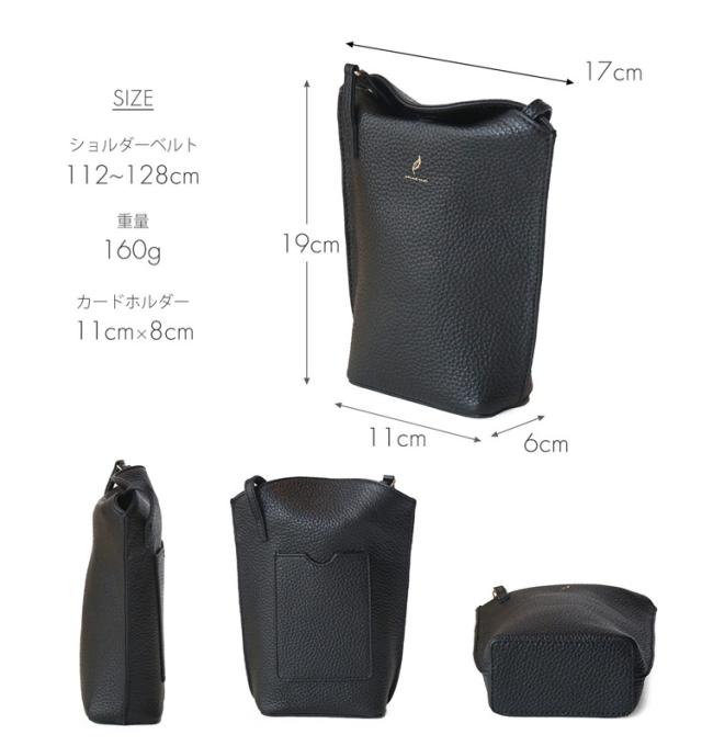 mieno ミエノ 本革 ミニショルダー バッグ スマホポーチ レザー