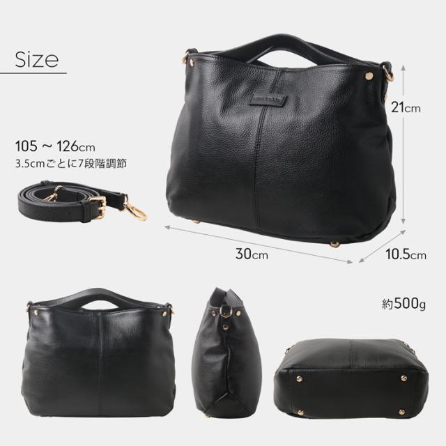 gina clair 本革 バッグ 2way サイズ