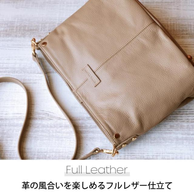 gina clair 本革 バッグ 2way フルレザー