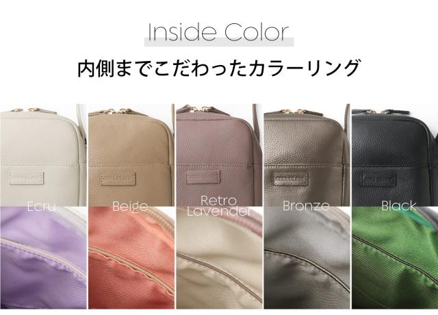 gina clair 本革 ショルダーバッグ