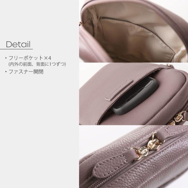 gina clair 本革 ショルダーバッグ