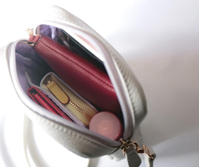 gina clair 本革 ショルダーバッグ