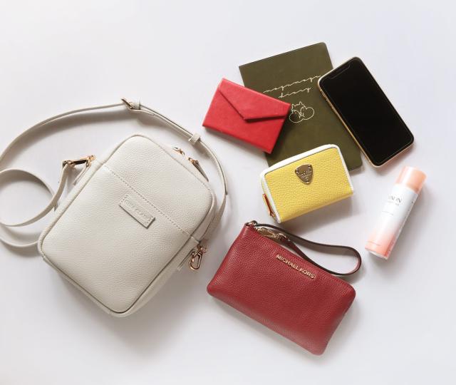 gina clair 本革 ショルダーバッグ