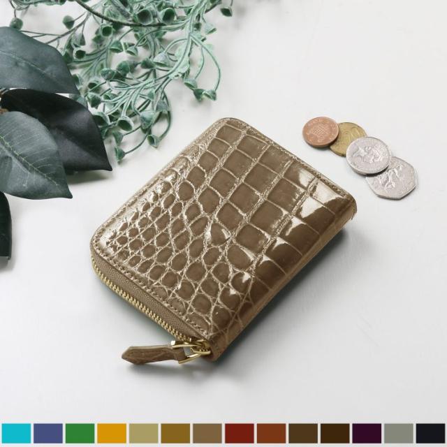 クロコダイル ミニ財布 コンパクト財布