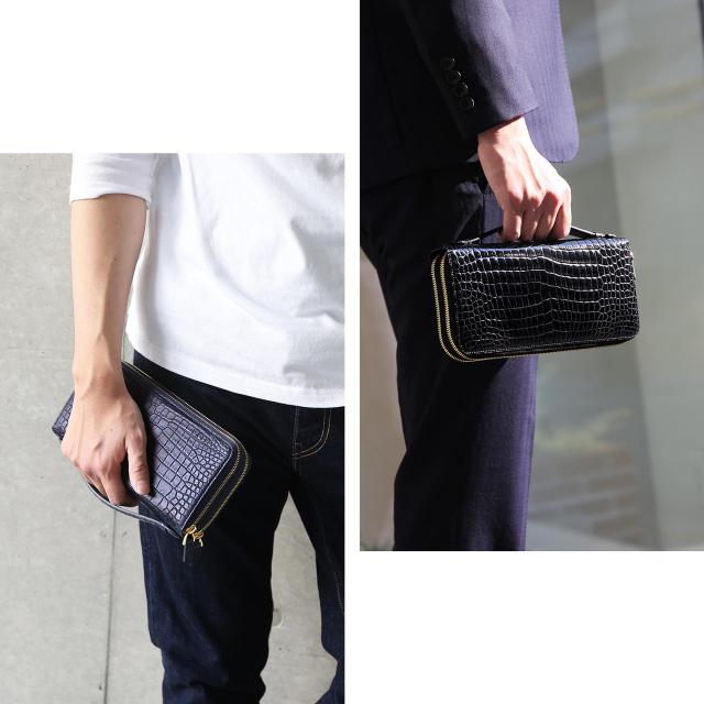 お財布とクラッチバッグの機能を備えています