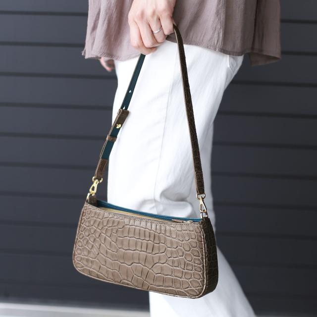 クロコダイル バッグ レディース トープ