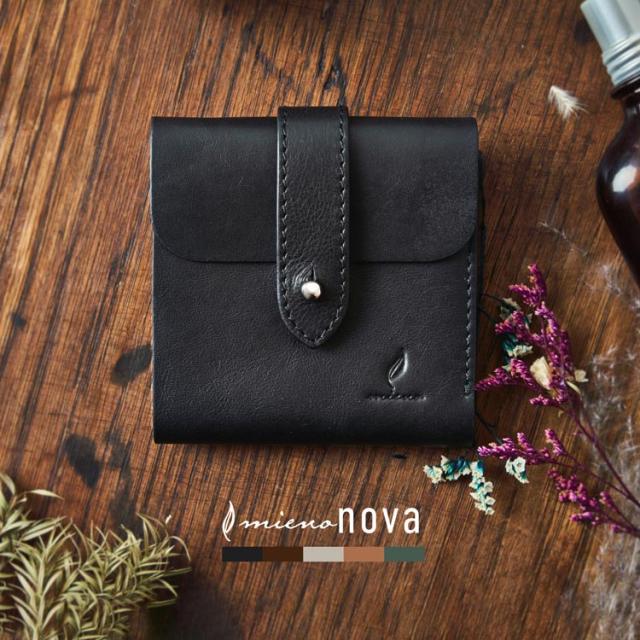 本革 折り財布 牛革