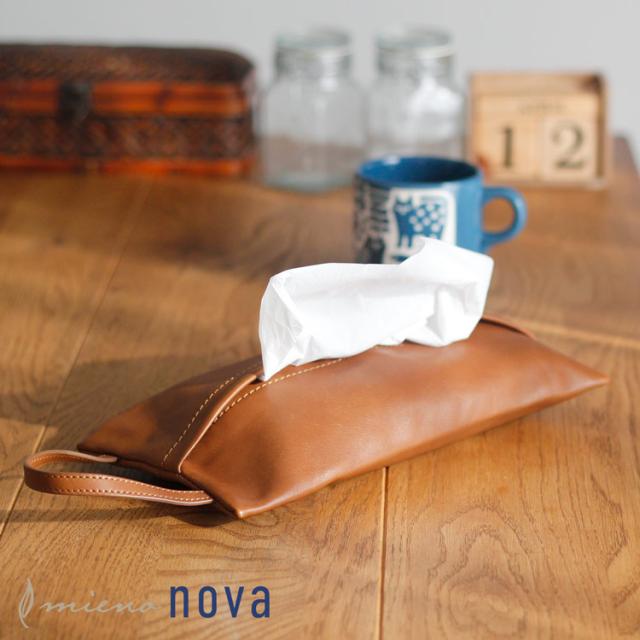 mieno nova ティッシュケース 本革
