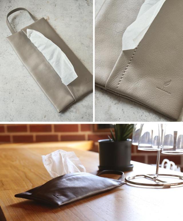 mieno nova ティッシュケース 本革