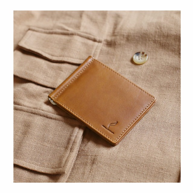 本革 マネークリップ 牛革