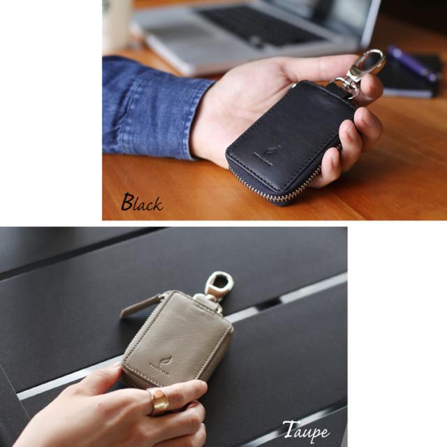 本革 スマートキーケース トープ ブラック