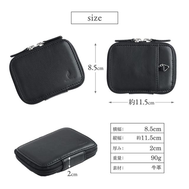 mieno ミエノ 本革 スマートキーケース 2個収納