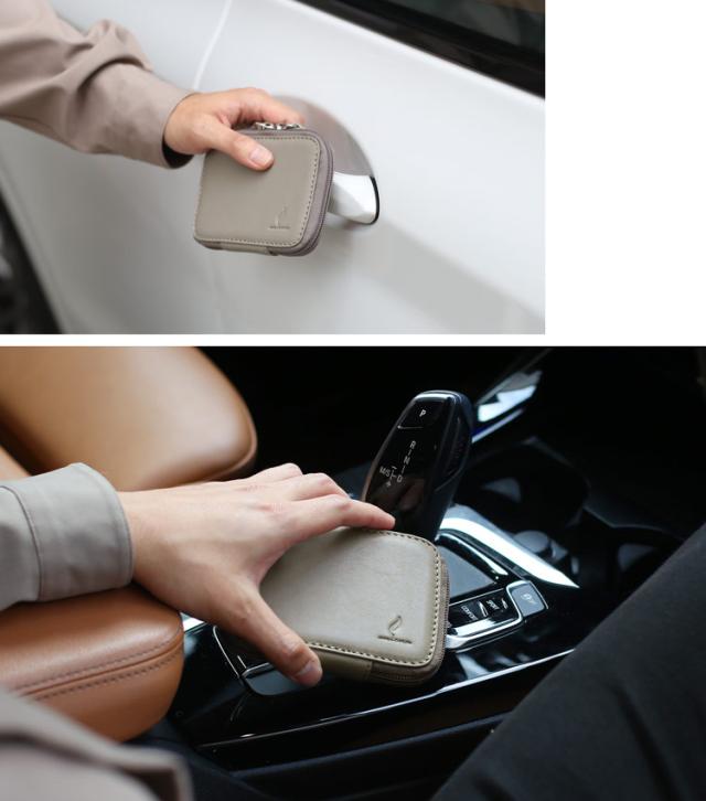 mieno ミエノ 本革 スマートキーケース ２個収納