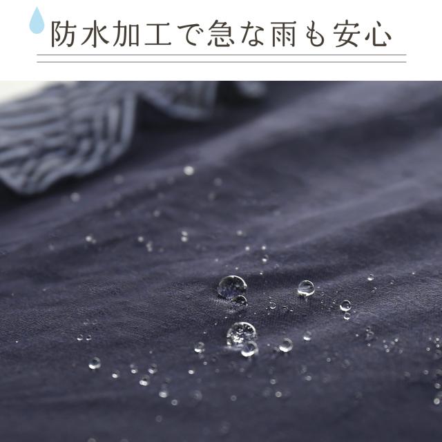 折りたたみ日傘 フリルボーダー