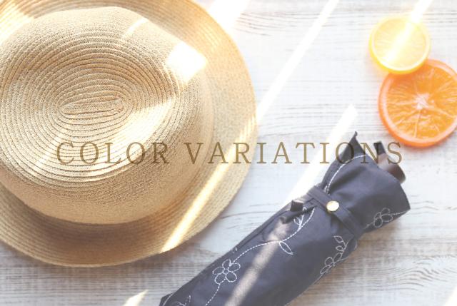 折りたたみ日傘 刺繍