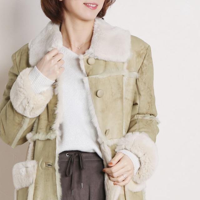 コート レッキス ダブルフェイス ロング丈 レディース アウター