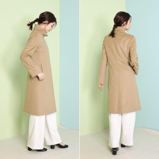 ロングコート キャメル