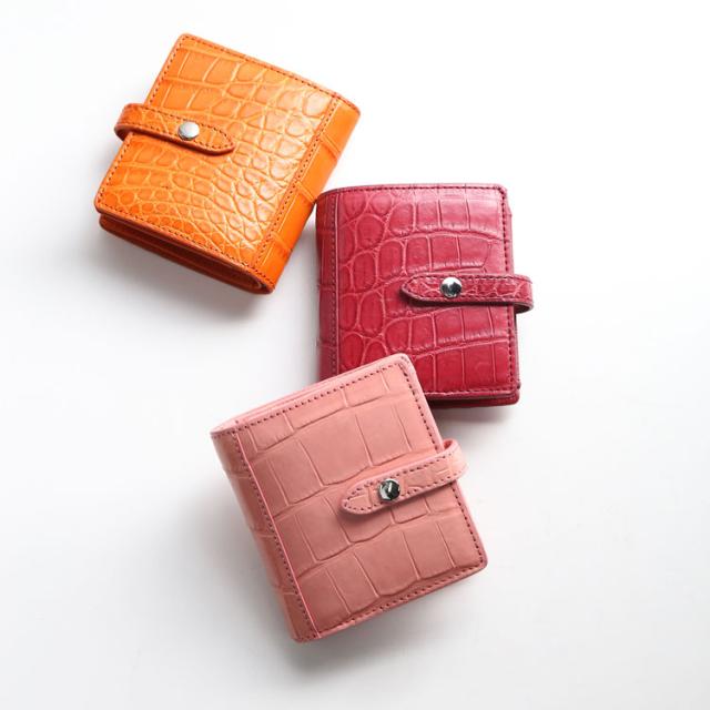 ナイルクロコダイル二つ折り財布