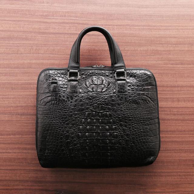 ホーンバッククロコダイルハンドバッグ