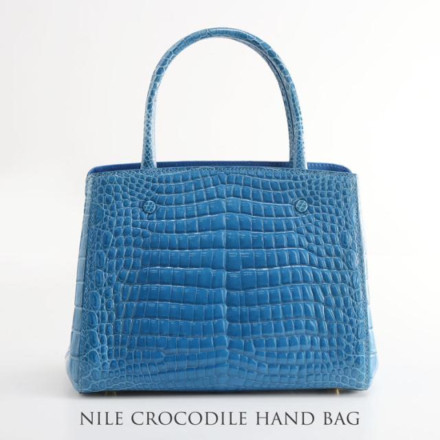 ナイルクロコダイルハンドバッグヘンローン