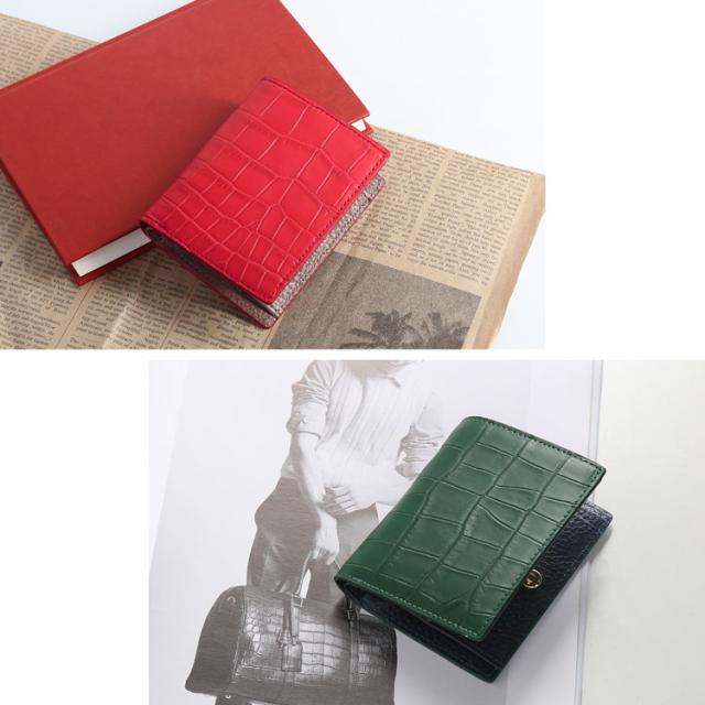 クロコダイル レディース 財布 バイカラー