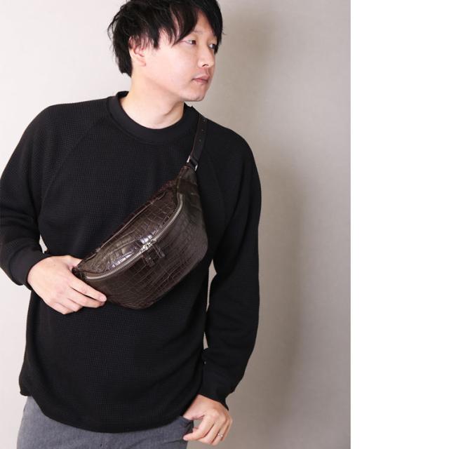 クロコダイルボディバッグ