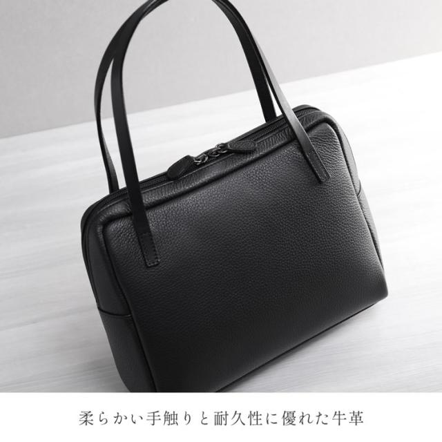 牛革 フォーマルバッグ 日本製 ブラック シュリンク レザー マテリアル