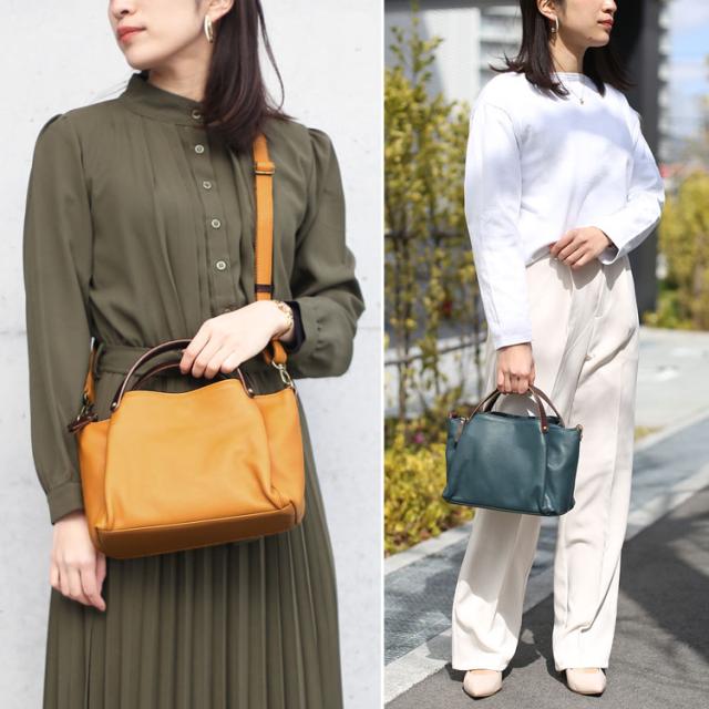 HALEINE 牛革 本革 2WAY バッグ