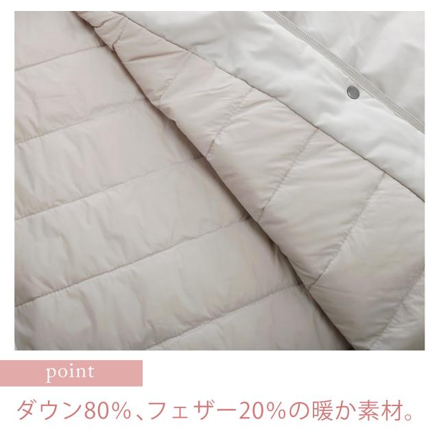 ダウンコート フード付き レディース ダウン 暖かい フェザー