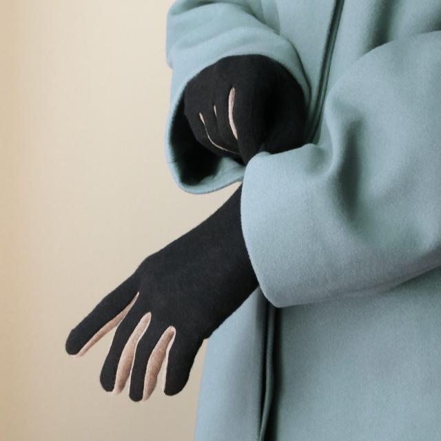 スマホ対応 手袋 レディース ニット