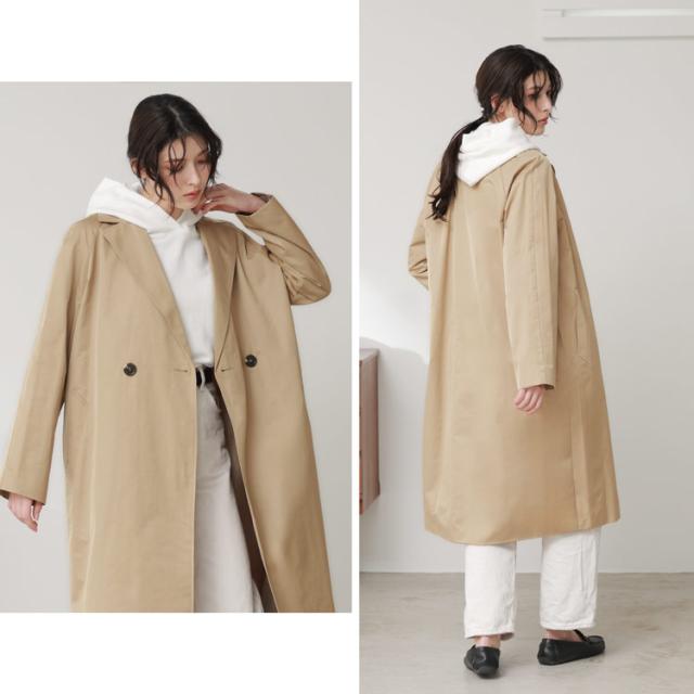 ベージュ ロング丈 チェスターコート