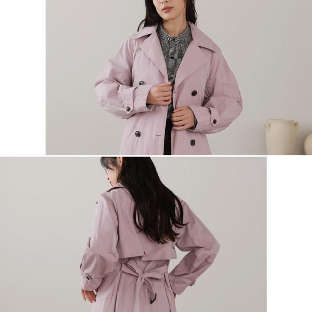 ラグランスリーブ ゆったり トレンチコート