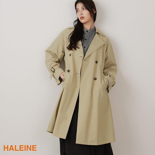HALEINE トレンチコート レディース ベージュ ロング丈