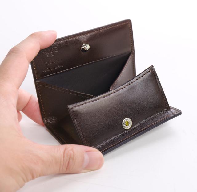 PRAIRIE[プレリー] ナチュラル コードバン 馬革 小銭入れ ボックス型 カード収納