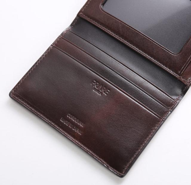 PRAIRIE[プレリー] ナチュラル コードバン 馬革 IDカードケース パスケース ICカード