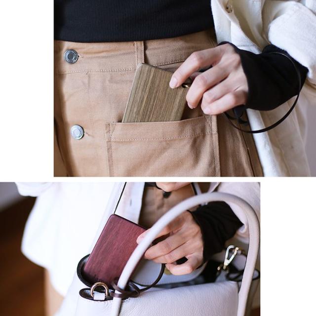 天然木 木製 ICカードケース 日本製