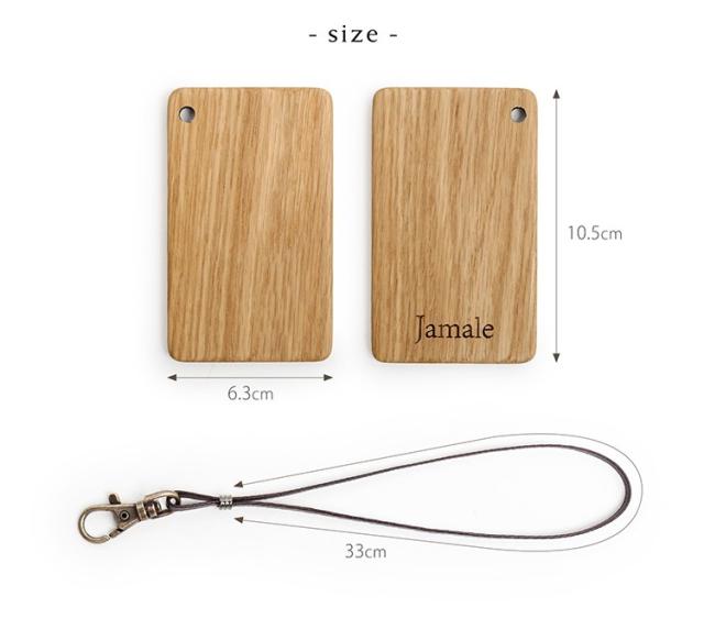 天然木 木製 ICカードケース 日本製