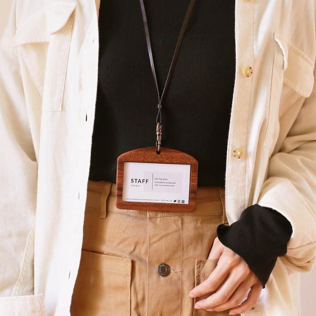 天然木 木製 IDカードケース 日本製