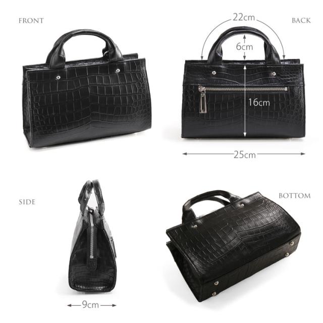 クロコダイルハンドバッグのサイズ