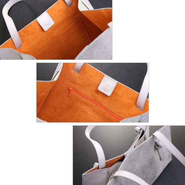 シンプルで使い易いリザードトートバッグ